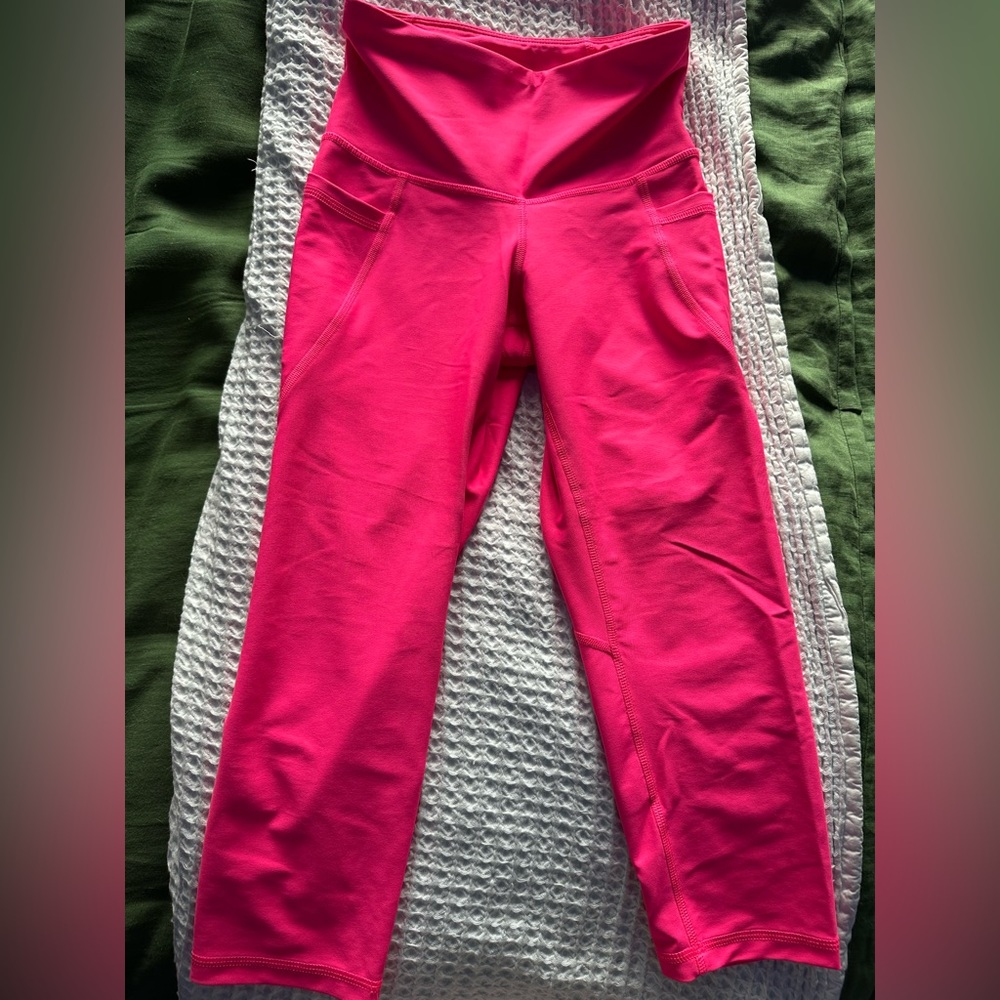 Hot Pink Workout Crop Legging